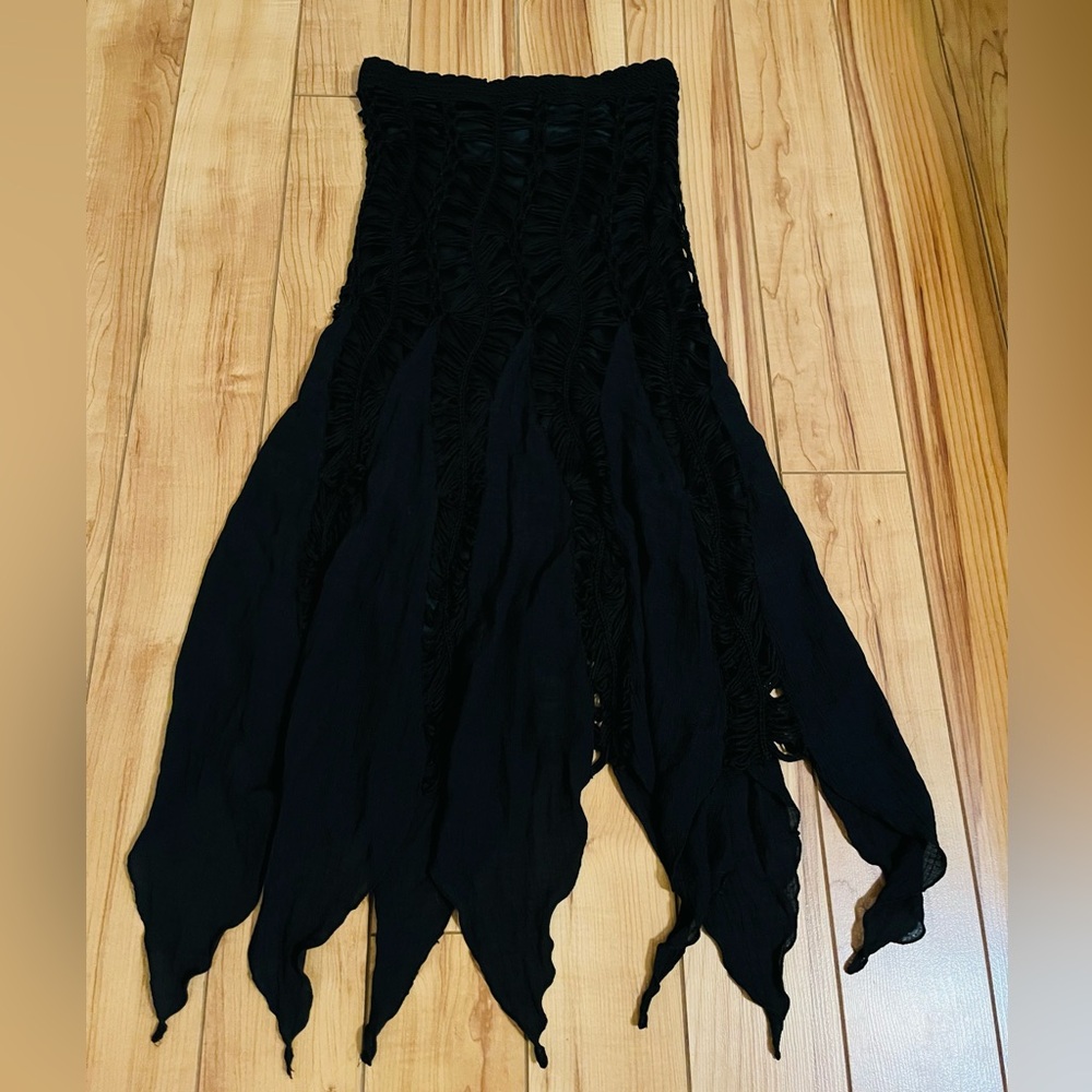 Chic Asymmetrical Black Women's Skirt